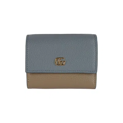Pre-owned Gucci Gg Marmont Mini Wallet 'foggy Grey/rocky' | Women's Size Onesize