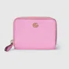 Gucci Gg Marmont Mini Zip Wallet With Flora