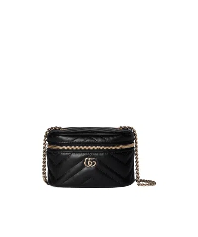 Gucci Gg Marmont Nano Vanity Bag In Black