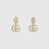 Gucci Gg Marmont Ohrringe Mit Kristallen In Gold