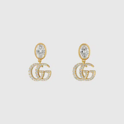 Gucci Gg Marmont Ohrringe Mit Kristallen
