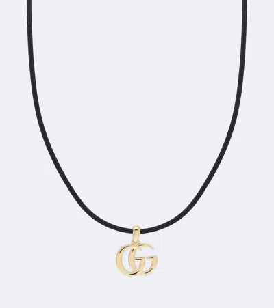 Gucci Gg Marmont Pendant Necklace In Gold