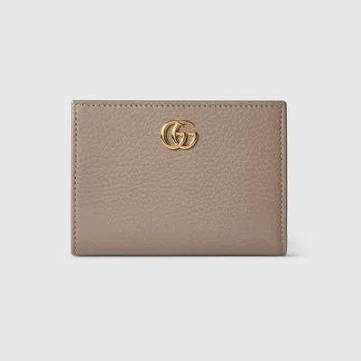Gucci Gg Marmont Pink Interior Wallet In Neutral