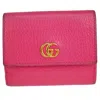 GUCCI GUCCI GG MARMONT PINK LEATHER WALLET  (PRE-OWNED)