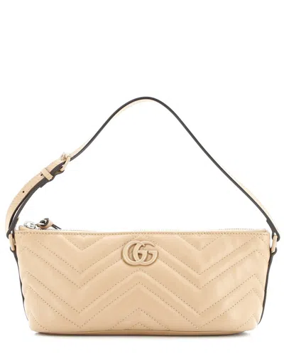 Gucci Gg Marmont Pochette Shoulder Bag Matelassé Leather Small (authentic Pre-  Loved)
