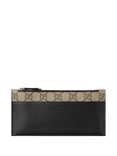 Gucci Gg Marmont Print Wallet In Black