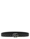 Gucci Gg Marmont Reversible Belt In Black