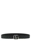 Gucci Gg Marmont Reversible Belt In Black
