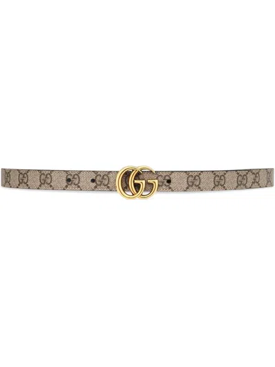 Gucci Gg Marmont Reversible Belt In Multicolor