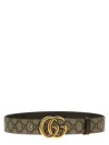 Gucci Beige Gg Supreme Reversible Belt In Multicolor