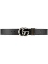 Gucci Gg Marmont Reversible Belt In Neutrals
