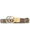 Gucci Gg Marmont Reversible Belt In Neutrals