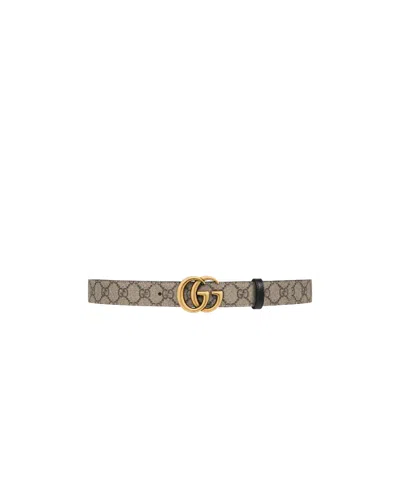 GUCCI GUCCI REVERSIBLE GG MONOGRAM BUCKLE BELT