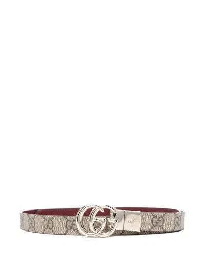 Gucci Gg Marmont Reversible Belt In Red