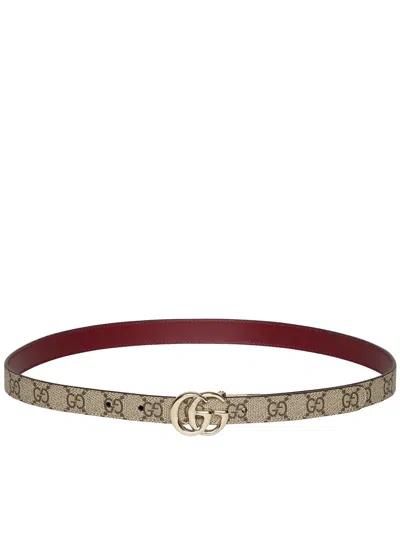 Gucci Gg Marmont Reversible Slim Belt