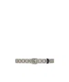 Gucci Gg Marmont Reversible Thin Belt In Gray