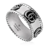 GUCCI GUCCI ROPE GG MARMOT STERLING SILVER 9MM RING