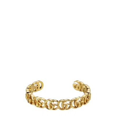 Gucci Gg Marmont Series Interconnected Bracelet In Yellow