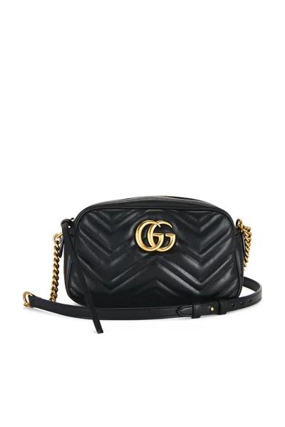 Pre-owned Gucci Gg Marmont Shoulder Bag In Black