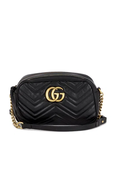 Pre-owned Gucci Gg Marmont Shoulder Bag In Black