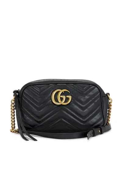 Pre-owned Gucci Gg Marmont Shoulder Bag In Black
