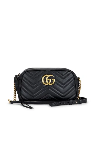 Pre-owned Gucci Gg Marmont Shoulder Bag In Black