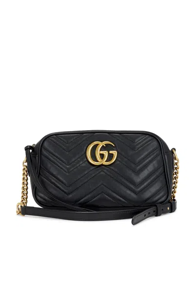 Pre-owned Gucci Gg Marmont Shoulder Bag In Black