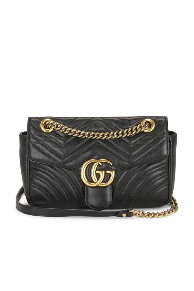 Pre-owned Gucci Gg Marmont Shoulder Bag In Black