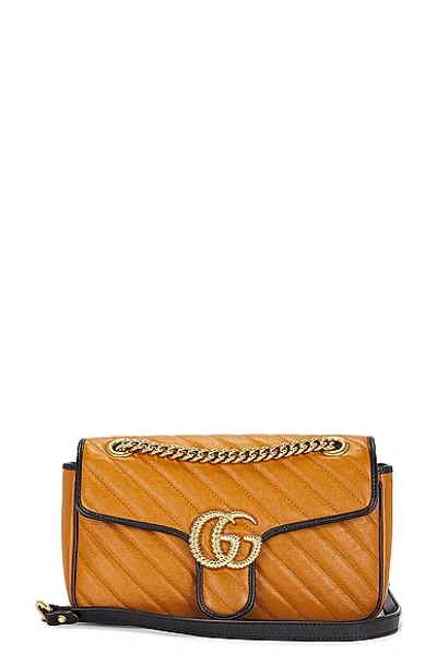 Gucci Gg Marmont Shoulder Bag In Brown
