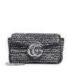 Gucci Mini Gg Marmont Super Cross Body Bag In Gray