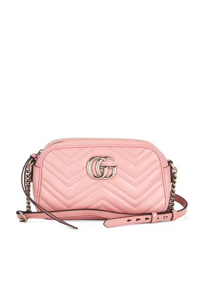 Pre-owned Gucci Gg Marmont Shoulder Bag In Pink