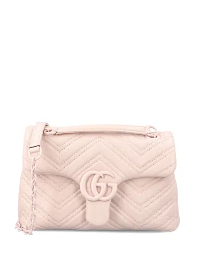 Gucci Gg Marmont Mini Shoulder Bag In Pink