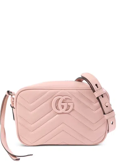 Pre-owned Gucci Gg Marmont Shoulder Bag In Pink