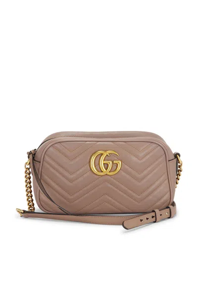 Pre-owned Gucci Gg Marmont Shoulder Bag In Pink