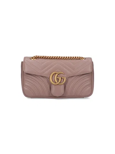 Gucci 'gg Marmont' Shoulder Bag In Pink