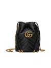 Gucci Gg Marmont Small Bucket Bag In Black