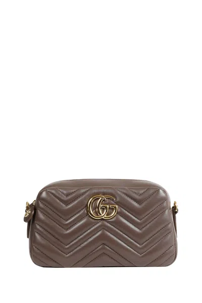 Gucci Gg Marmont Small Camera Bag In Purple