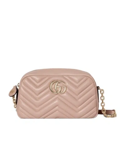 Gucci Gg Marmont Small Camera Bag In Pink
