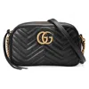 Gucci Gg Marmont Small Shoulder Bag In Schwarz