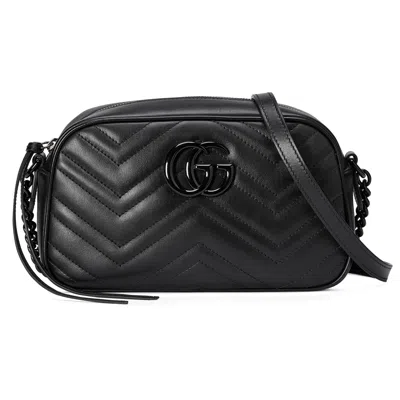 Gucci Gg Marmont Small Shoulder Bag In Black