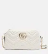 Gucci Gg Marmont Small Leather Crossbody Bag In White