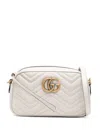 Gucci Gg Marmont Small Quilted-leather Cross-body Bag In Beige