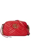 GUCCI GG MARMONT SMALL LEATHER SHOULDER BAG