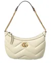 GUCCI GUCCI GG MARMONT SMALL LEATHER SHOULDER BAG