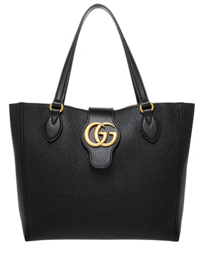 GUCCI GUCCI GG MARMONT SMALL LEATHER TOTE