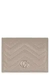 Gucci Gg Marmont Card Case Wallet In Grey