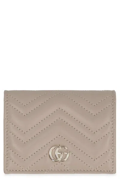 GUCCI GUCCI GG MARMONT SMALL LEATHER WALLET
