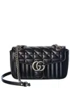 Gucci Gg Marmont Small Matelasse Leather Shoulder Bag In Black