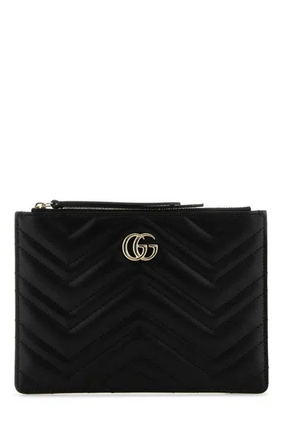 Gucci Gg Marmont Small Pouch In Black