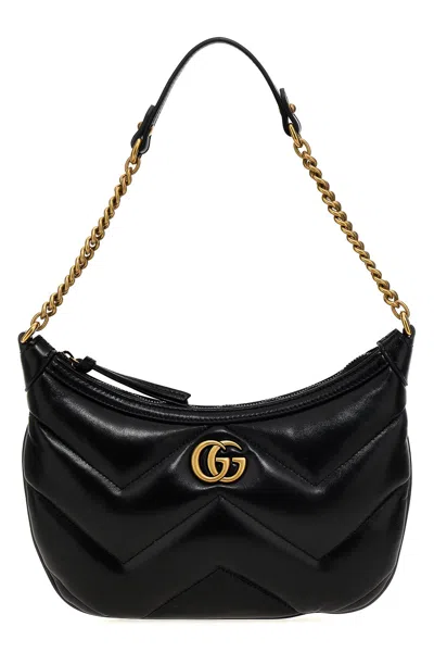 Gucci Gg Marmont Small Shoulder Bag In Black